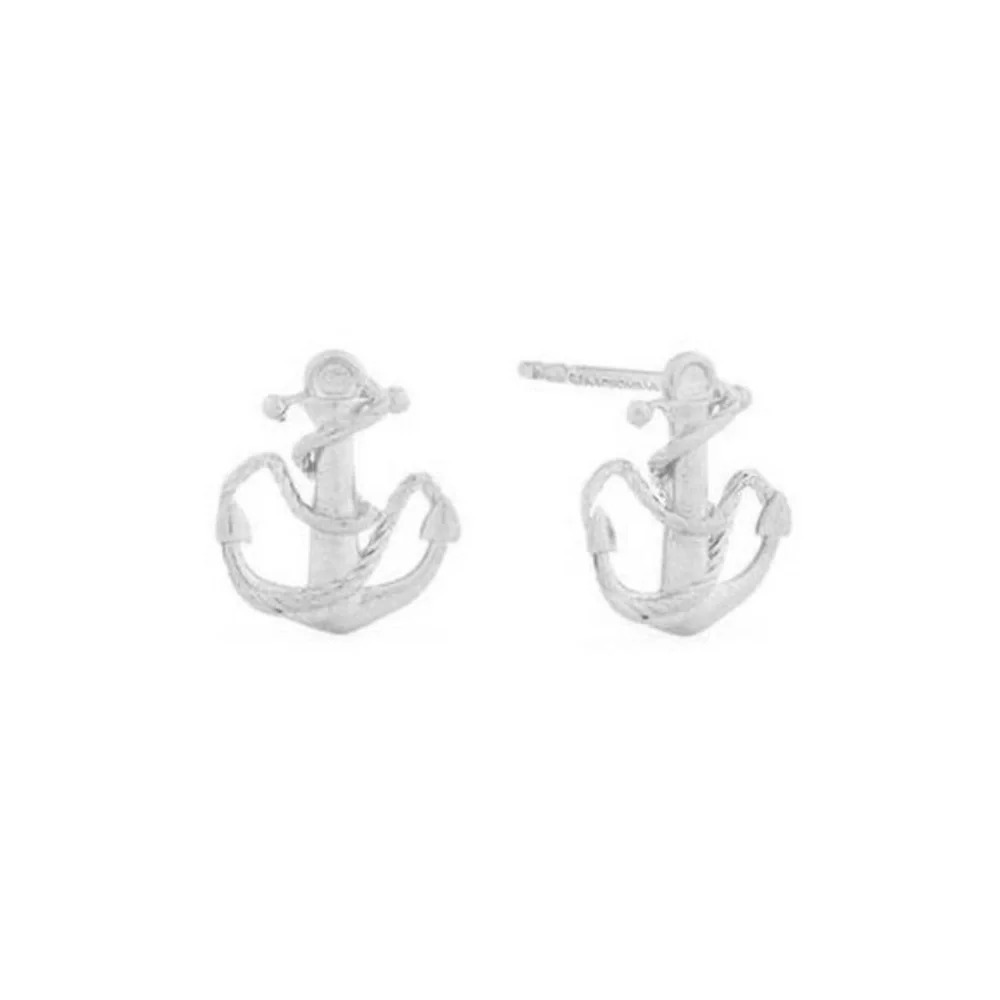 ALEX AND ANI Anchor Stud Earrings - Picture 2 of 6